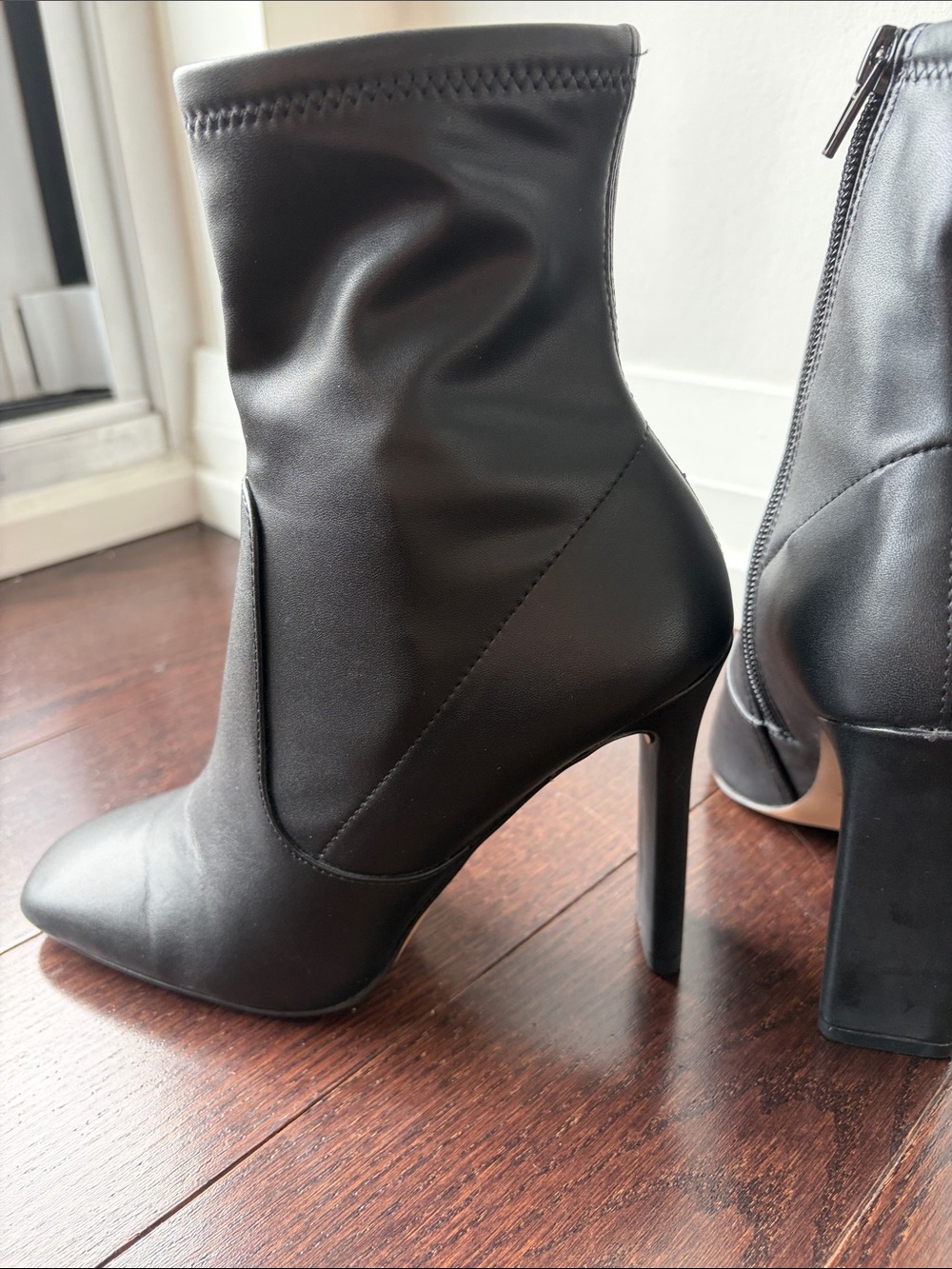 ALDO Black Heeled Ankle Booties - Picture 5 of 7